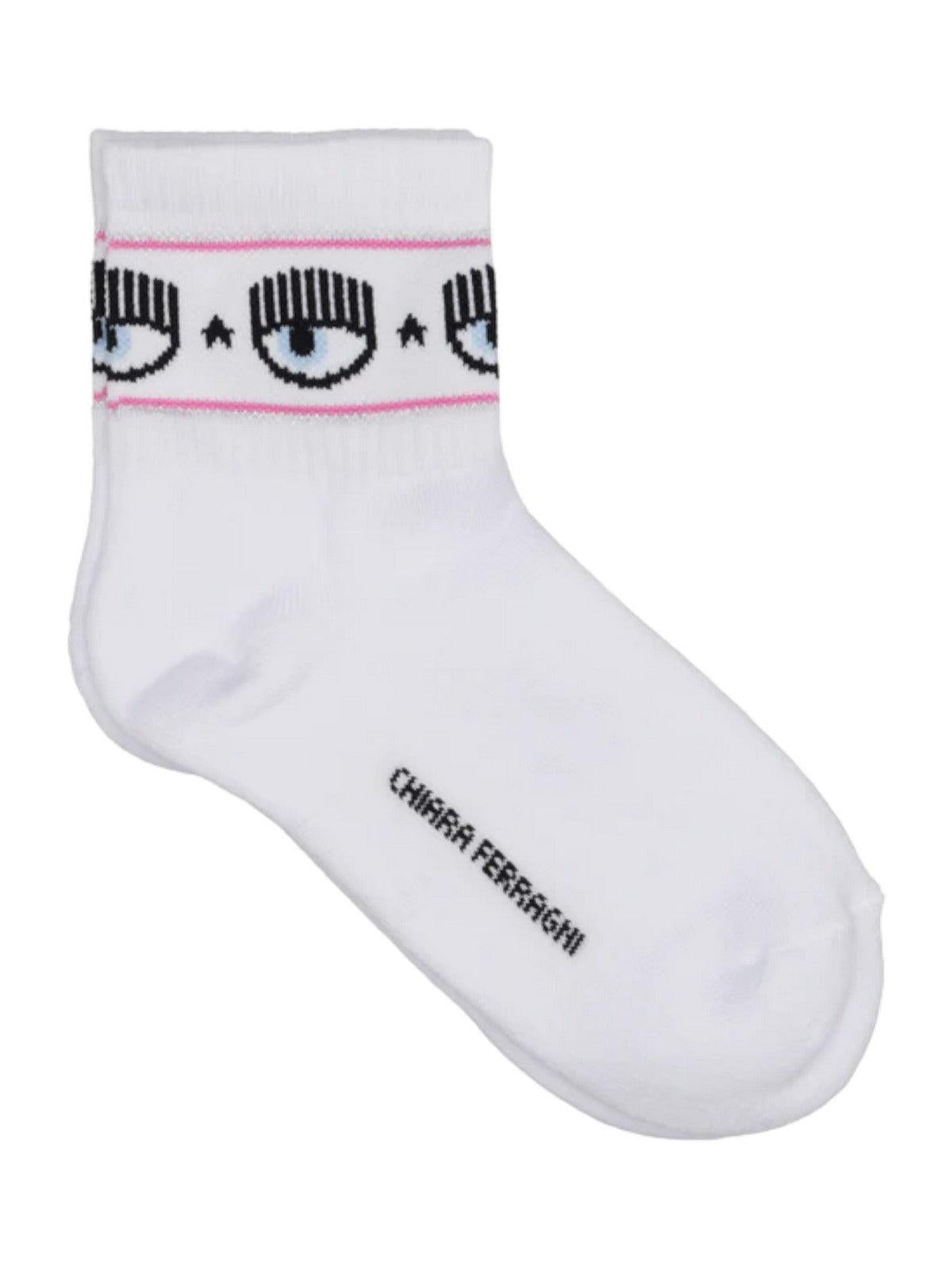 CHIARA FERRAGNI Calzini Donna 75SB0J21 ZG043 003 Bianco - Stilato
