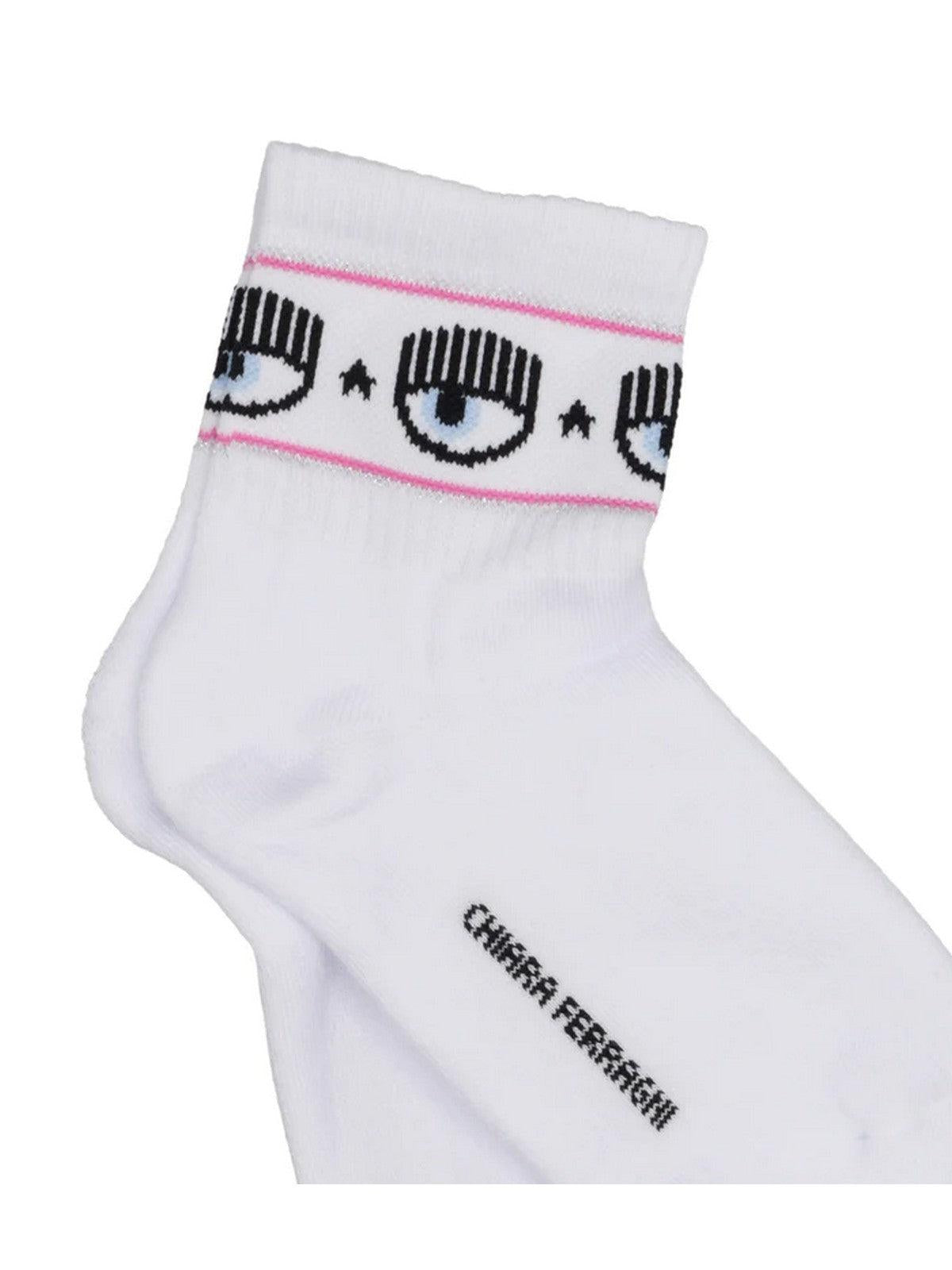 CHIARA FERRAGNI Calzini Donna 75SB0J21 ZG043 003 Bianco - Stilato