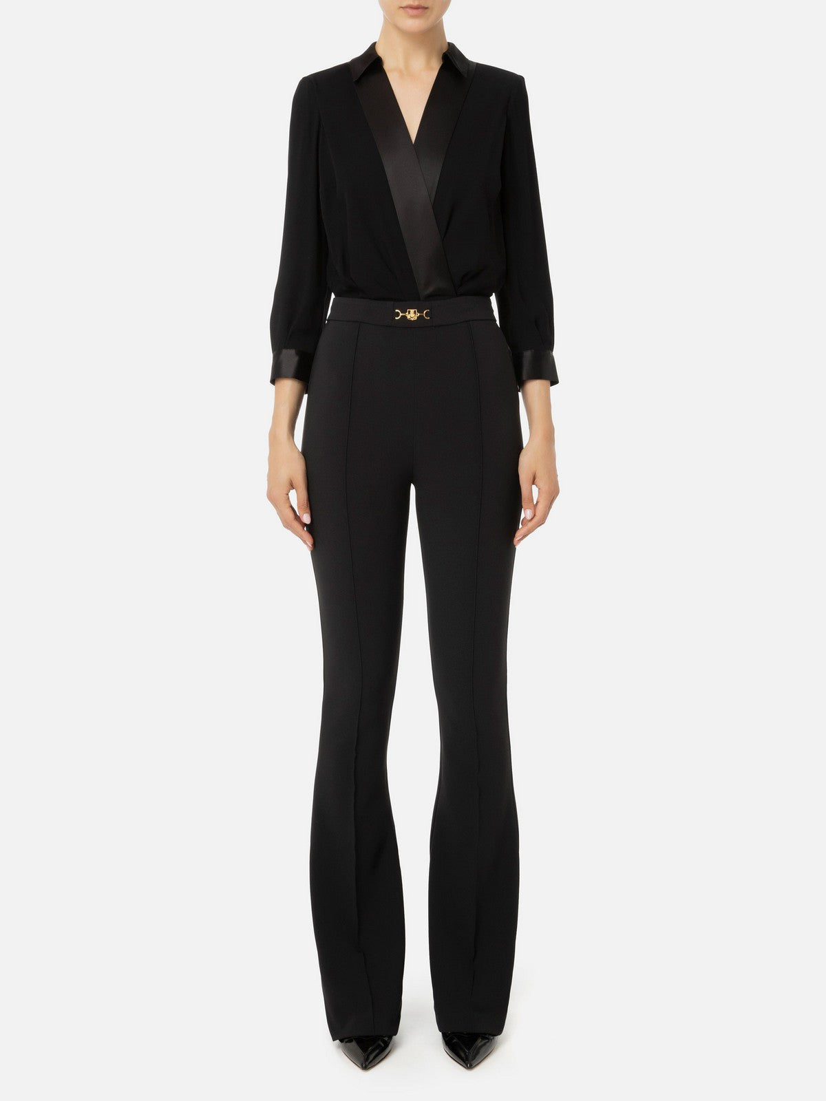 Elisabetta Franchi Tuta Nero Donna TU00546E2 110 - Stilato