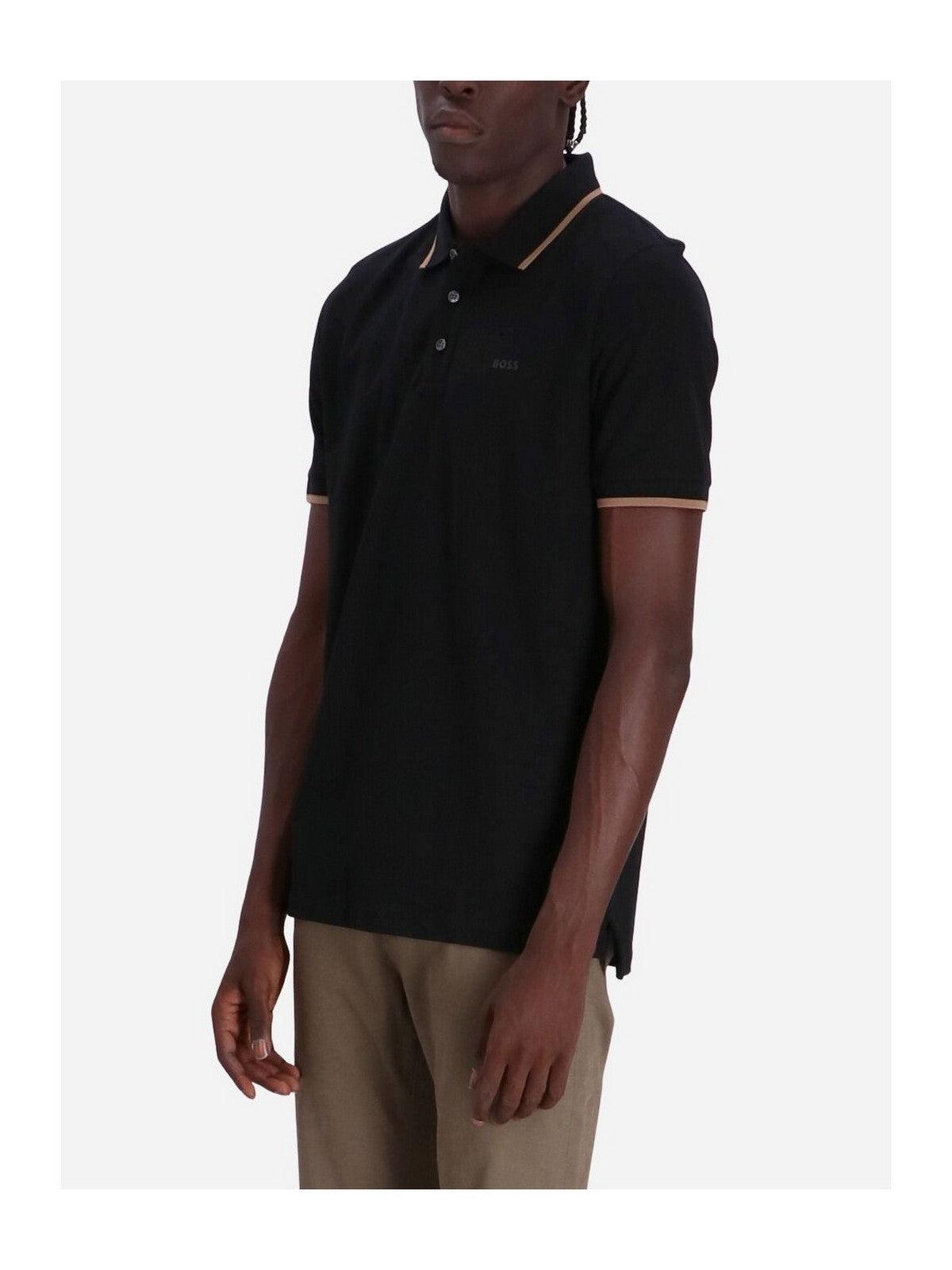 HUGO BOSS T-Shirt e Polo Uomo 50494697 001 Nero - Stilato