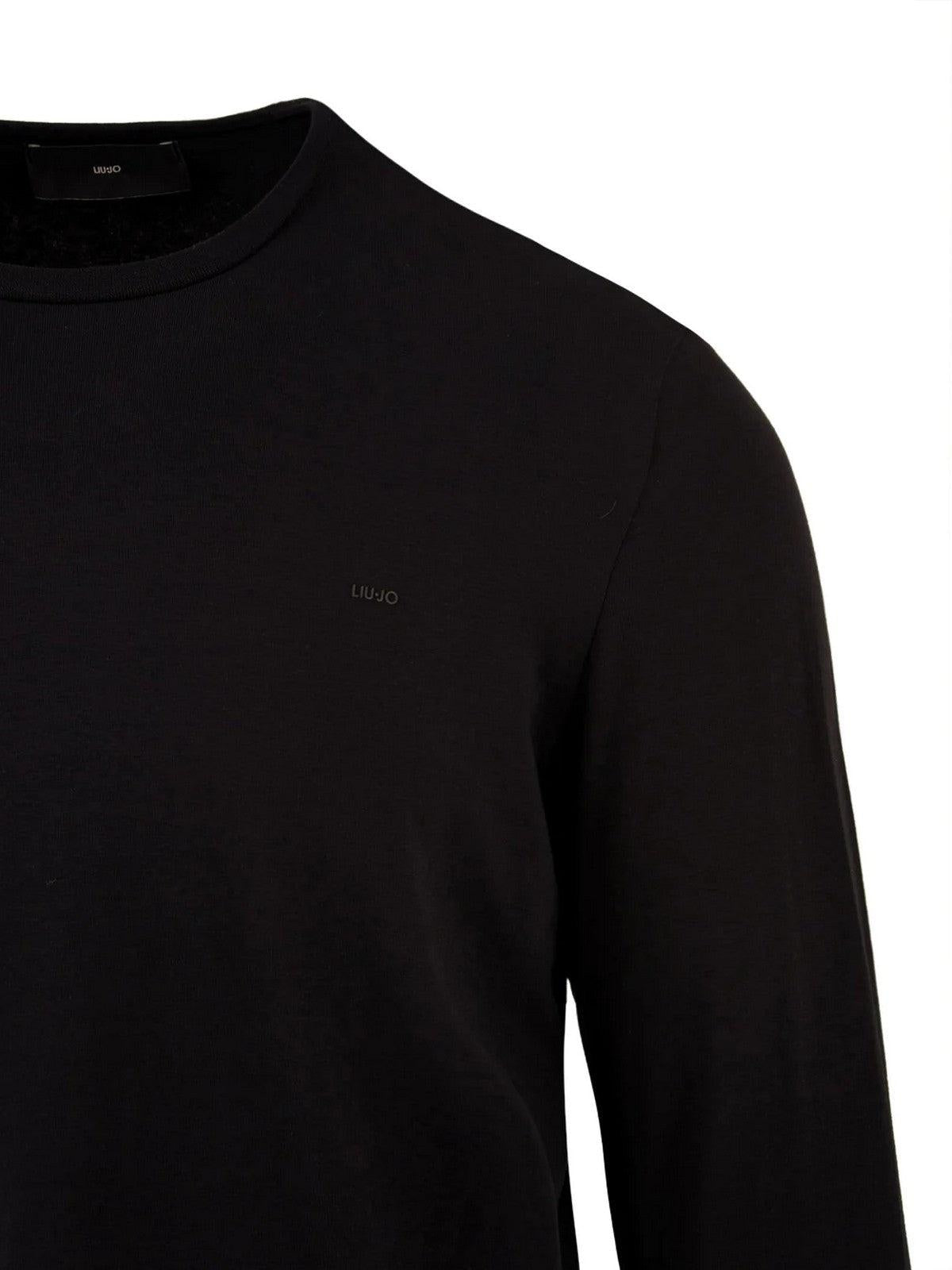 LIU JO UOMO T-Shirt e Polo Uomo M000P204LONGBRAND 900 Nero - Stilato