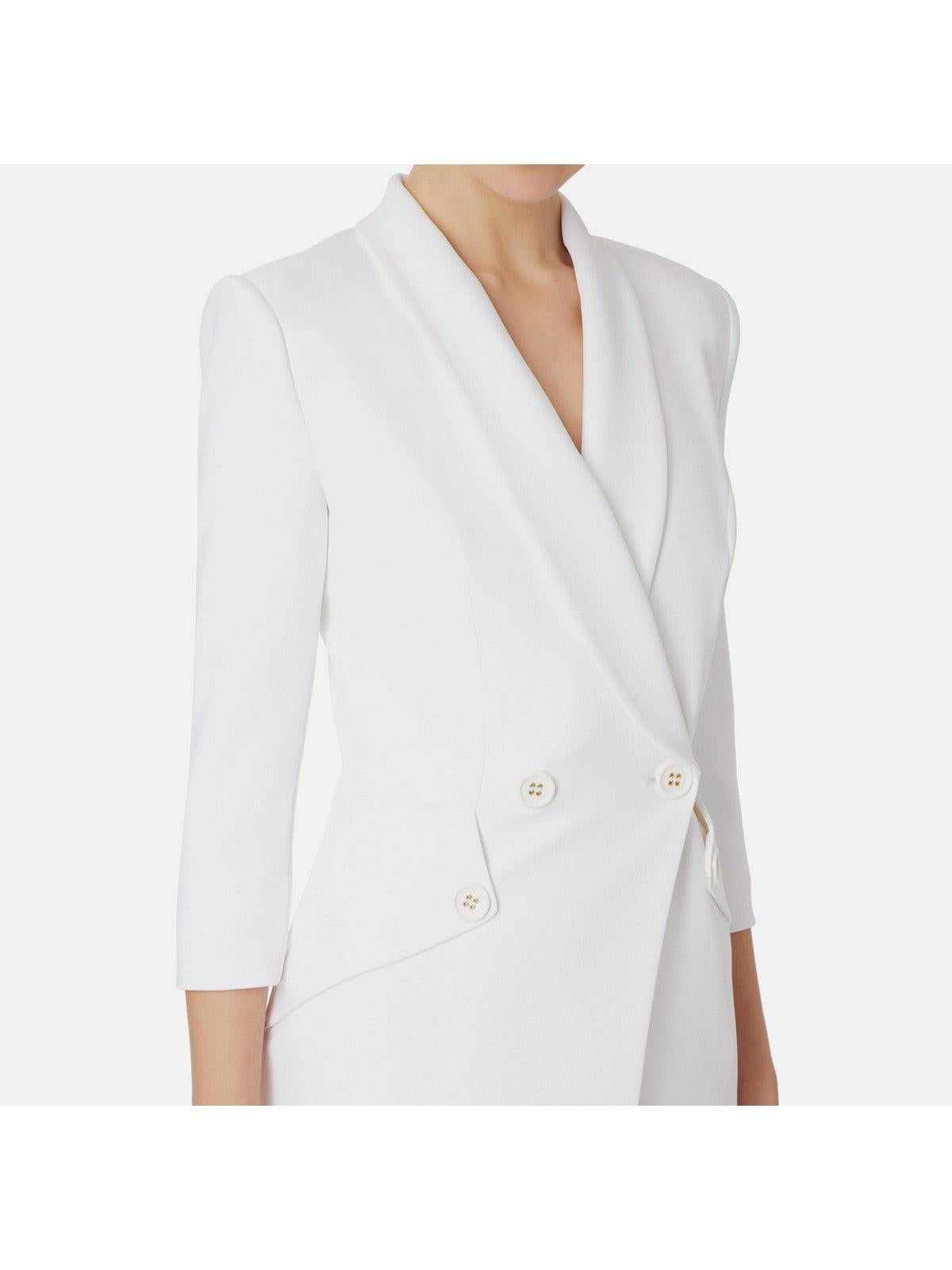 ELISABETTA FRANCHI Abito Donna AB56241E2 360 Avorio - Stilato