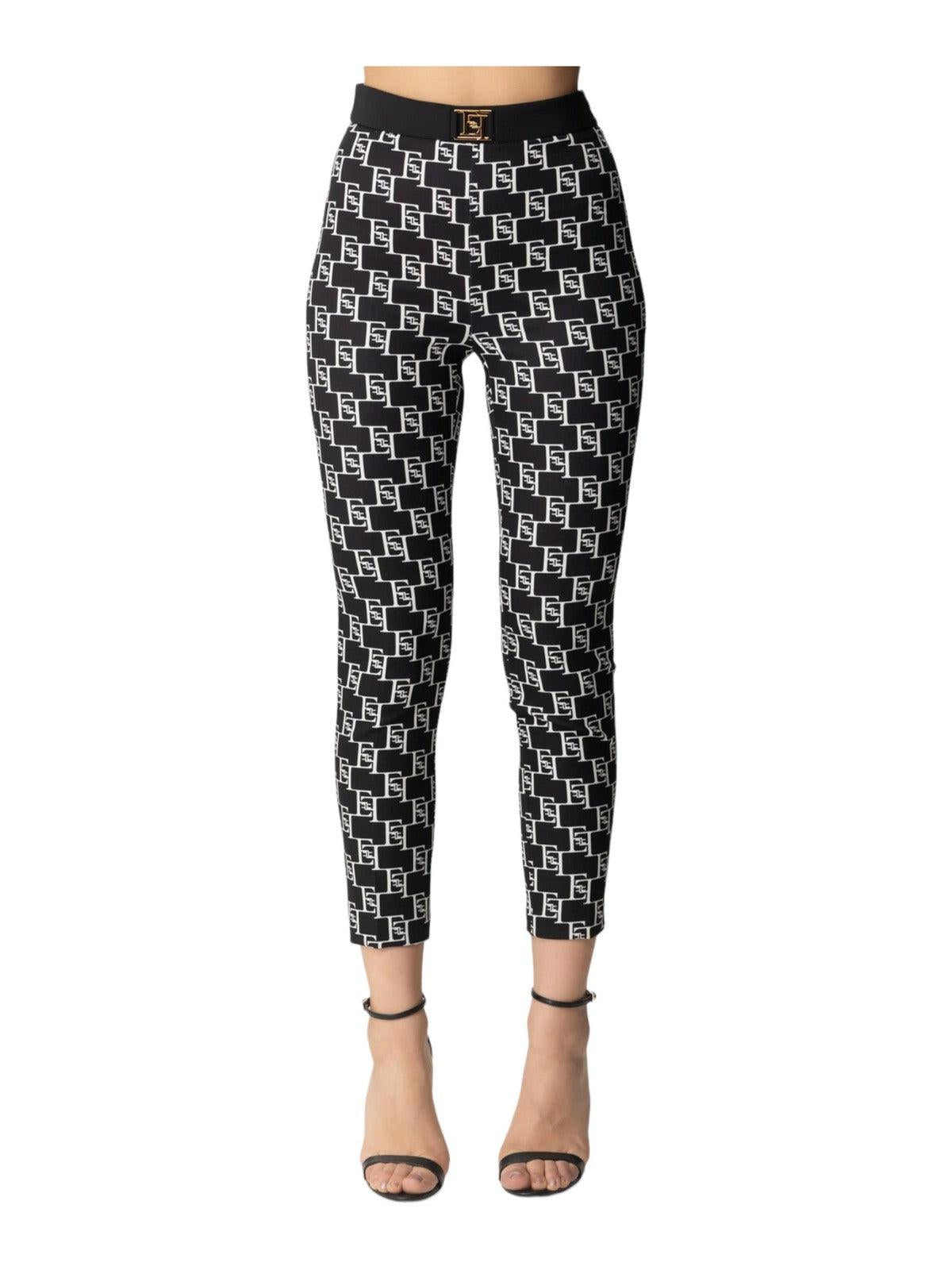 ELISABETTA FRANCHI Pantalone Donna PAS1441E2 685 Nero - Stilato