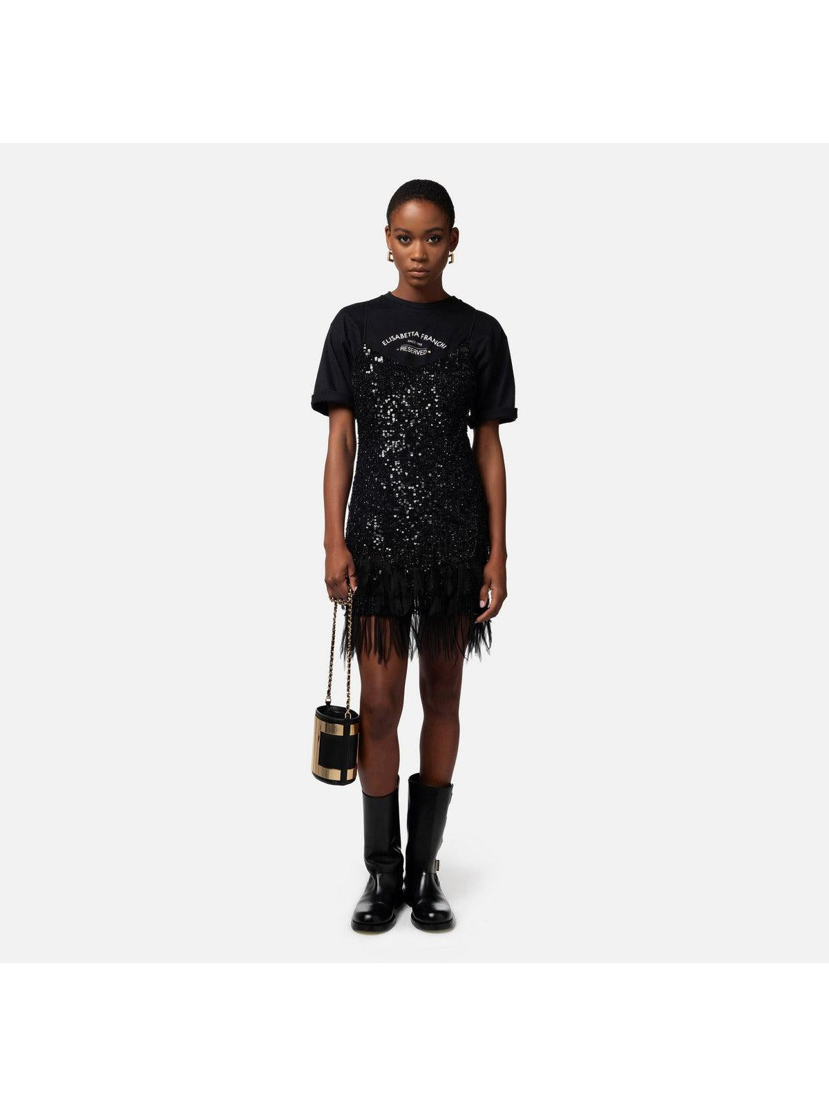 ELISABETTA FRANCHI Abito Donna AB62442E2 110 Nero - Stilato