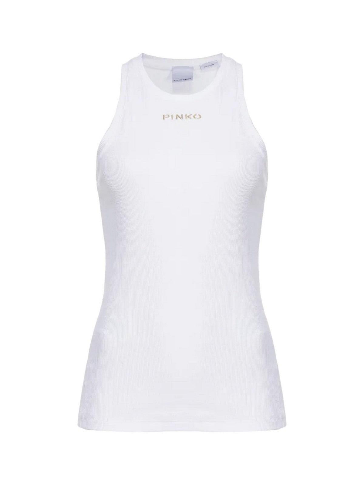 PINKO Canotta Donna Distinto 100822-A15E Z04 Bianco - Stilato