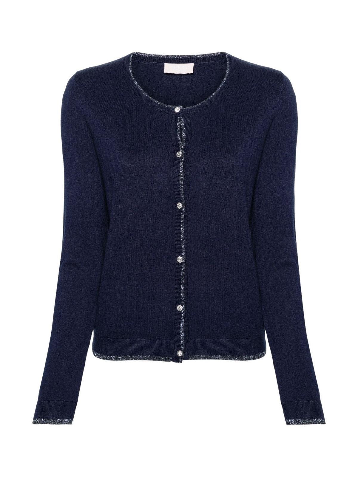 LIU JO WHITE Cardigan Donna MA4076MS49I 93831 Blu - Stilato