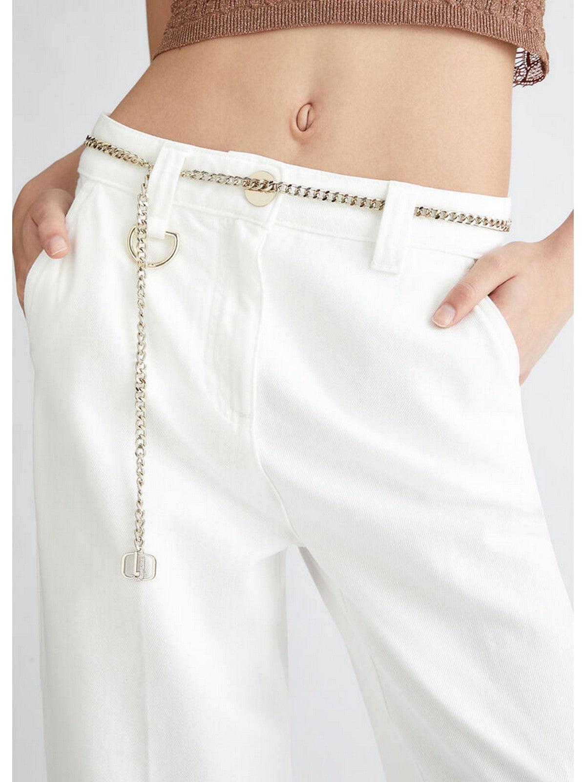LIU JO BLACK Pantalone Donna CA4368T4264 X0256 Bianco - Stilato