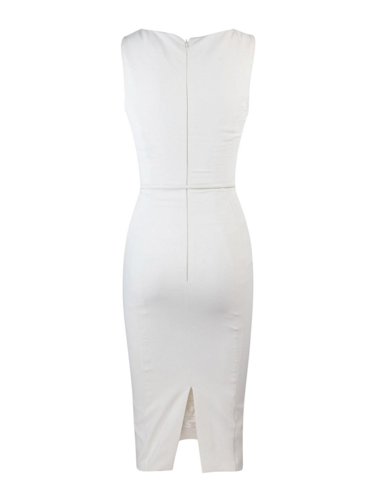 ELISABETTA FRANCHI Abito Donna AB60742E2 360 Avorio - Stilato