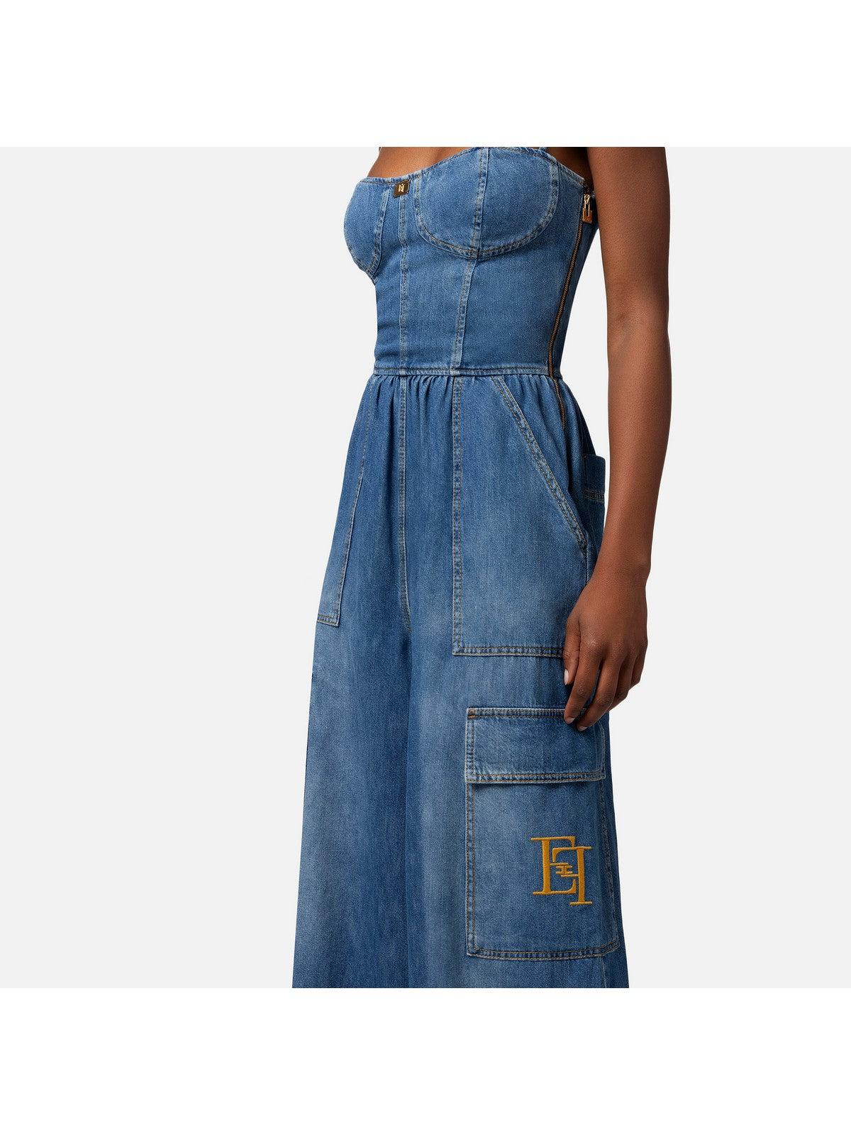 ELISABETTA FRANCHI Tuta Donna TJ29D41E2 104 Blu - Stilato