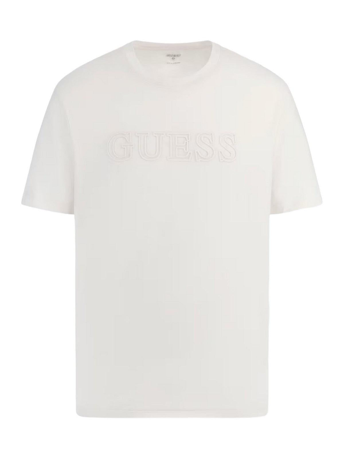 GUESS SPORT T-Shirt e Polo Uomo SS ALPHY T-SHIRT Z2YI11 J1314 SCFY Bianco - Stilato