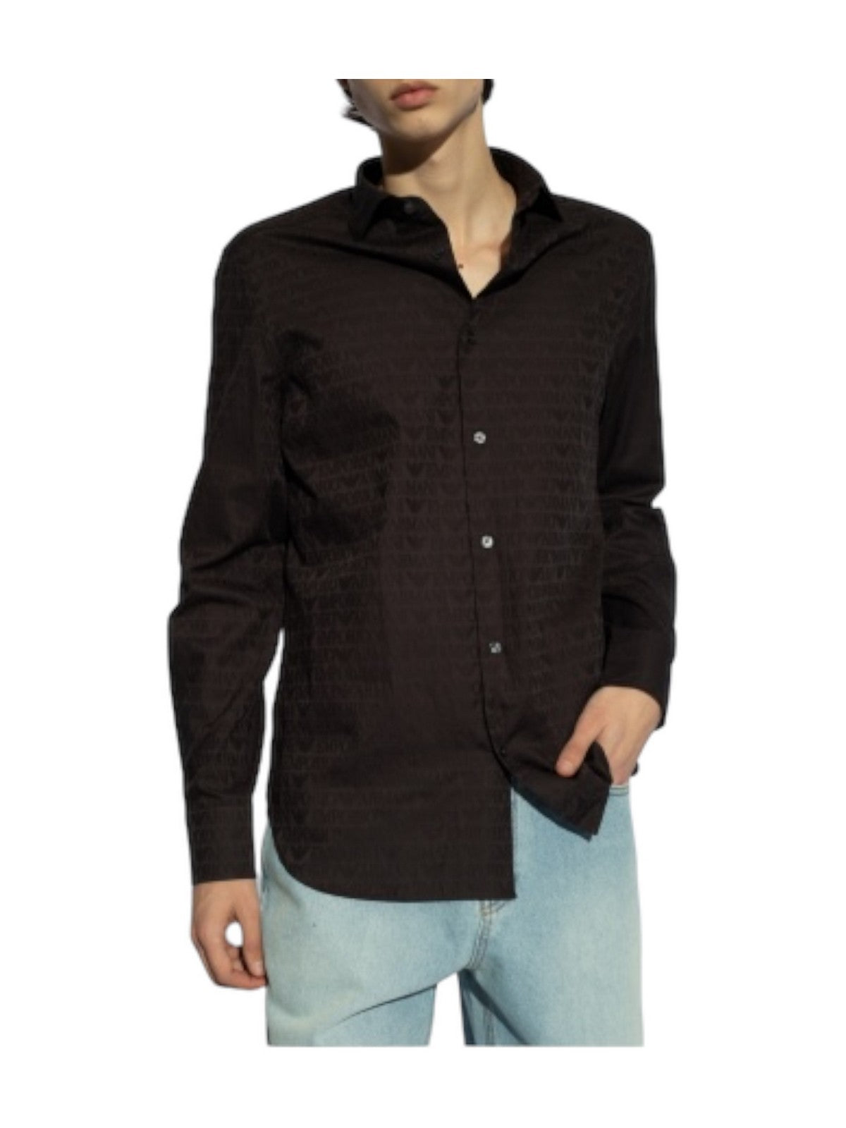 EMPORIO ARMANI Camicia Uomo 3D1C86 1NIUZ F056 Nero - Stilato