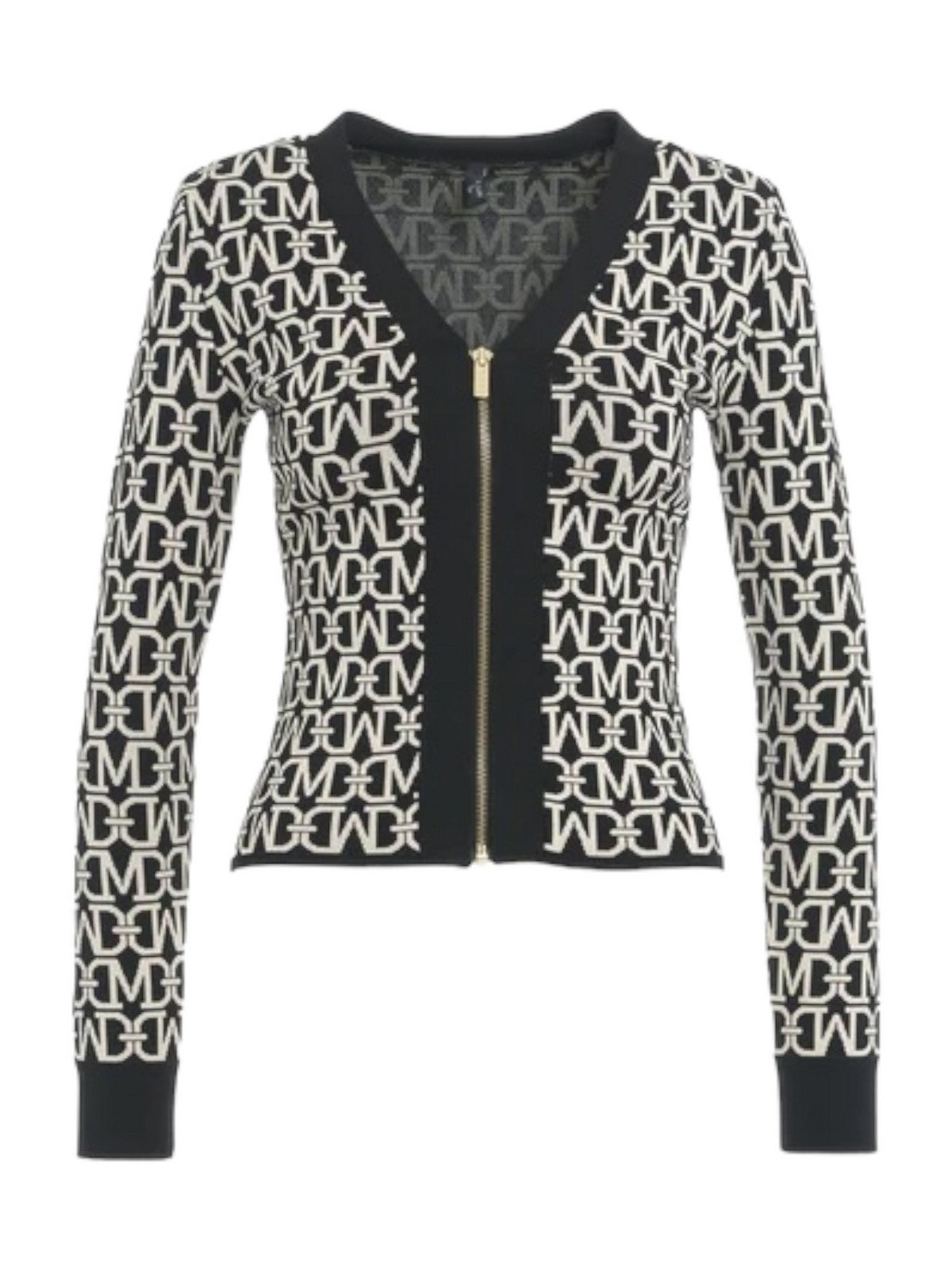 MARCIANO Cardigan Donna Mati Allover Jacquar 4YGR18 5036Z FJ42 Nero - Stilato