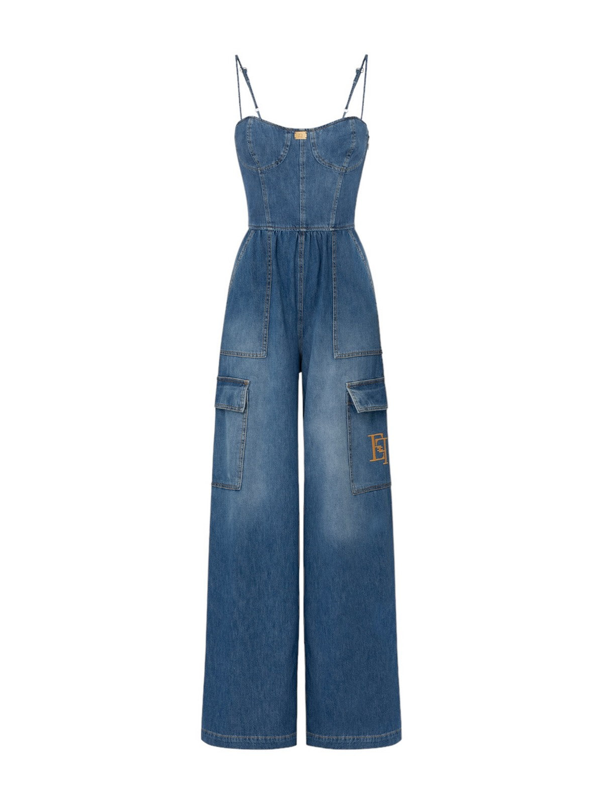 ELISABETTA FRANCHI Tuta Donna TJ29D41E2 104 Blu - Stilato