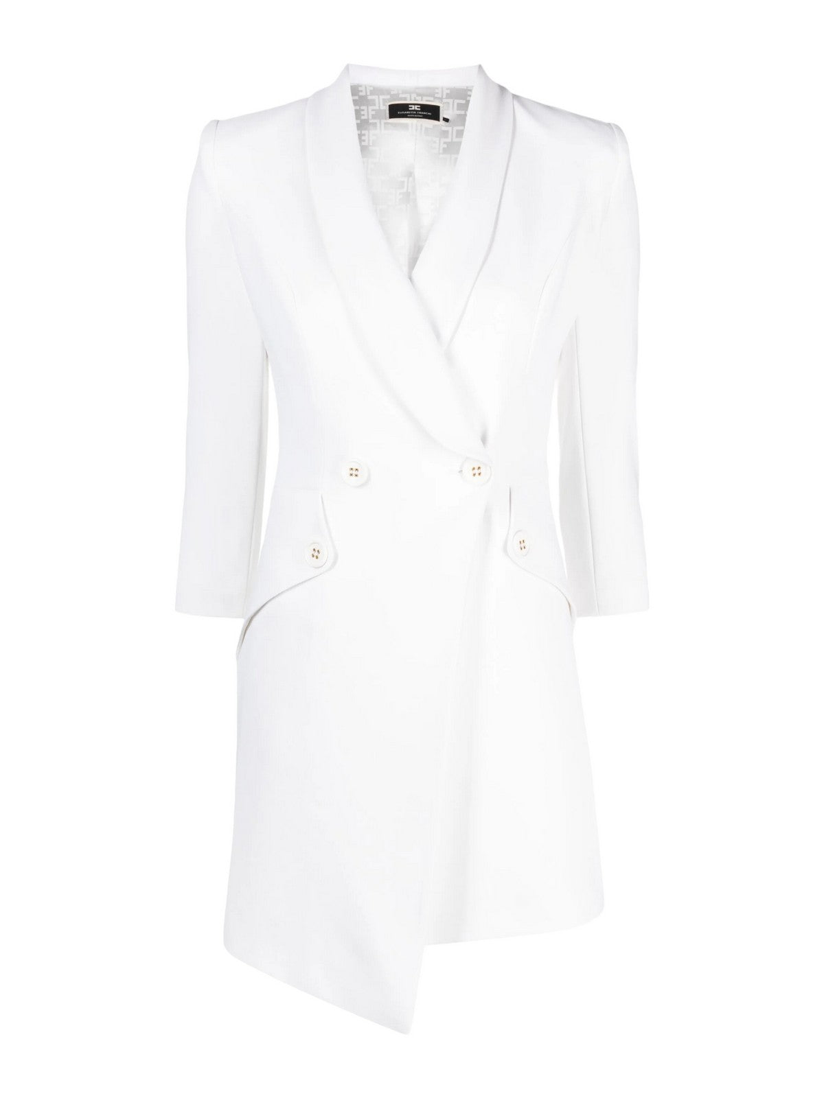 ELISABETTA FRANCHI Abito Donna AB56241E2 360 Avorio - Stilato