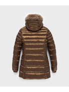 REFRIGIWEAR Piumino Donna Long mead fur jacket W98101 RA0035 H05560 Marrone - Stilato