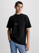 CALVIN KLEIN T-Shirt e Polo Uomo J30J323491 BEH Nero - Stilato