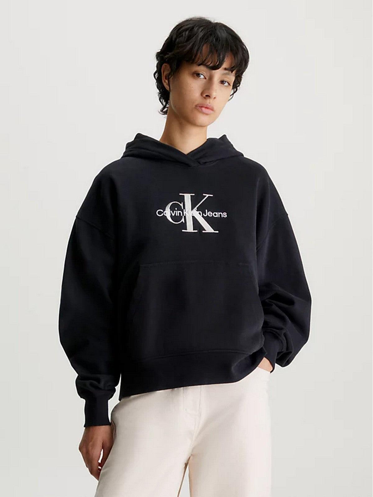 CALVIN KLEIN Felpa Donna J20J221953 BEH Nero - Stilato