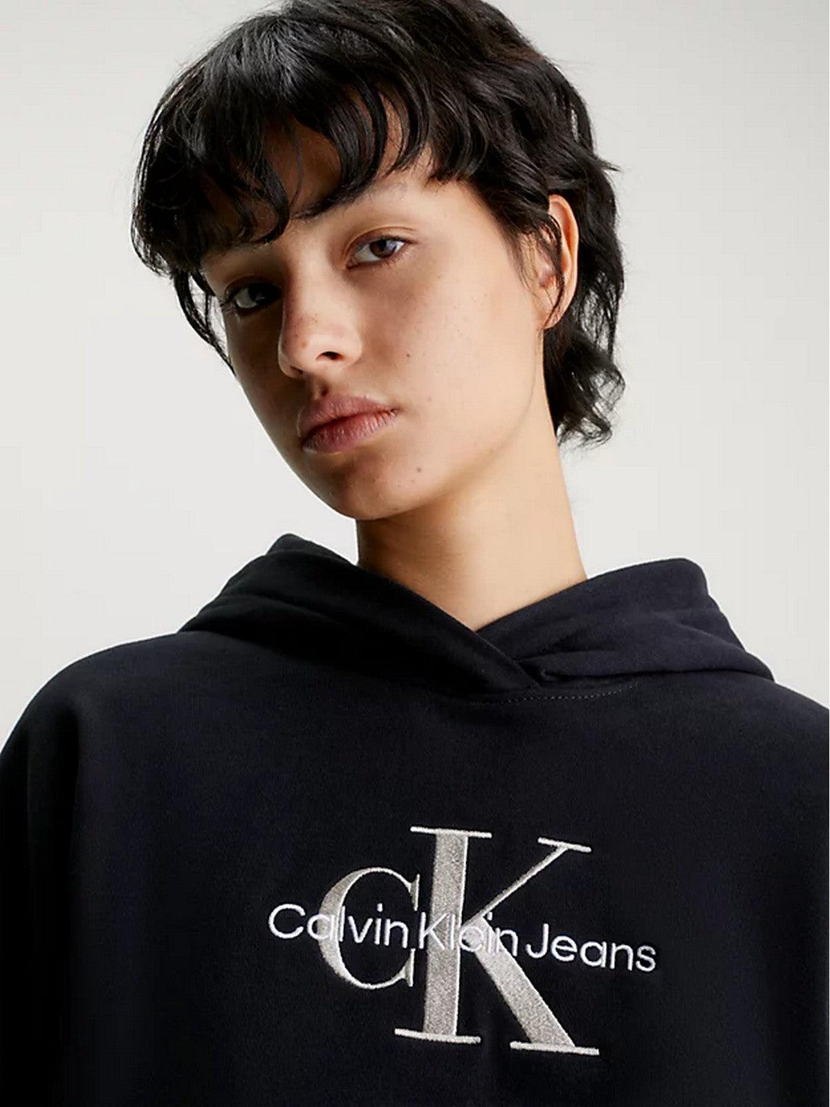 CALVIN KLEIN Felpa Donna J20J221953 BEH Nero - Stilato