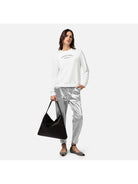 ELISABETTA FRANCHI Felpa Donna MD00241E2 360 Avorio - Stilato