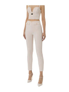 ELISABETTA FRANCHI Pantalone Donna PA02841E2 193 Avorio - Stilato