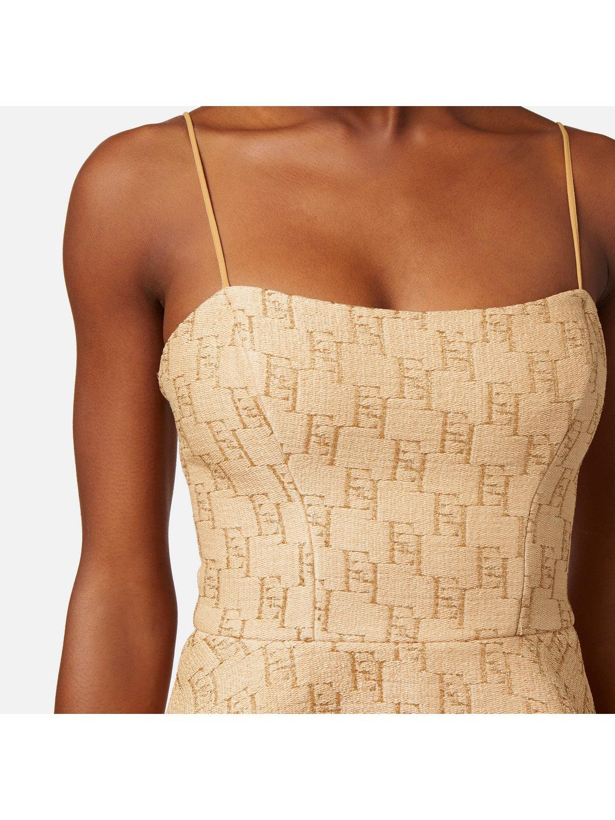 ELISABETTA FRANCHI Abito Donna AB64142E2 CE1 Beige - Stilato