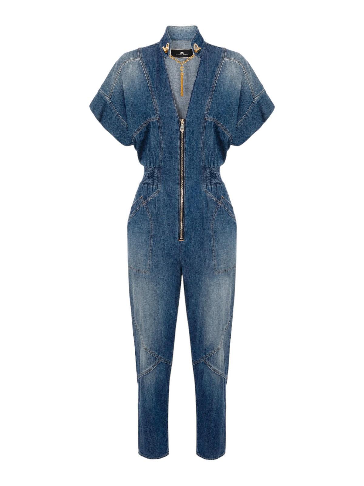 ELISABETTA FRANCHI Tuta Donna TJ28I41E2 104 Blu - Stilato