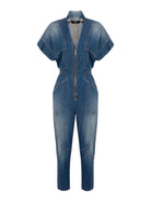 ELISABETTA FRANCHI Tuta Donna TJ28I41E2 104 Blu - Stilato