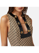 ELISABETTA FRANCHI Abito Donna AB64642E2 BD9 Beige - Stilato