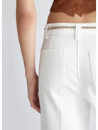 LIU JO BLACK Pantalone Donna CA4368T4264 X0256 Bianco - Stilato