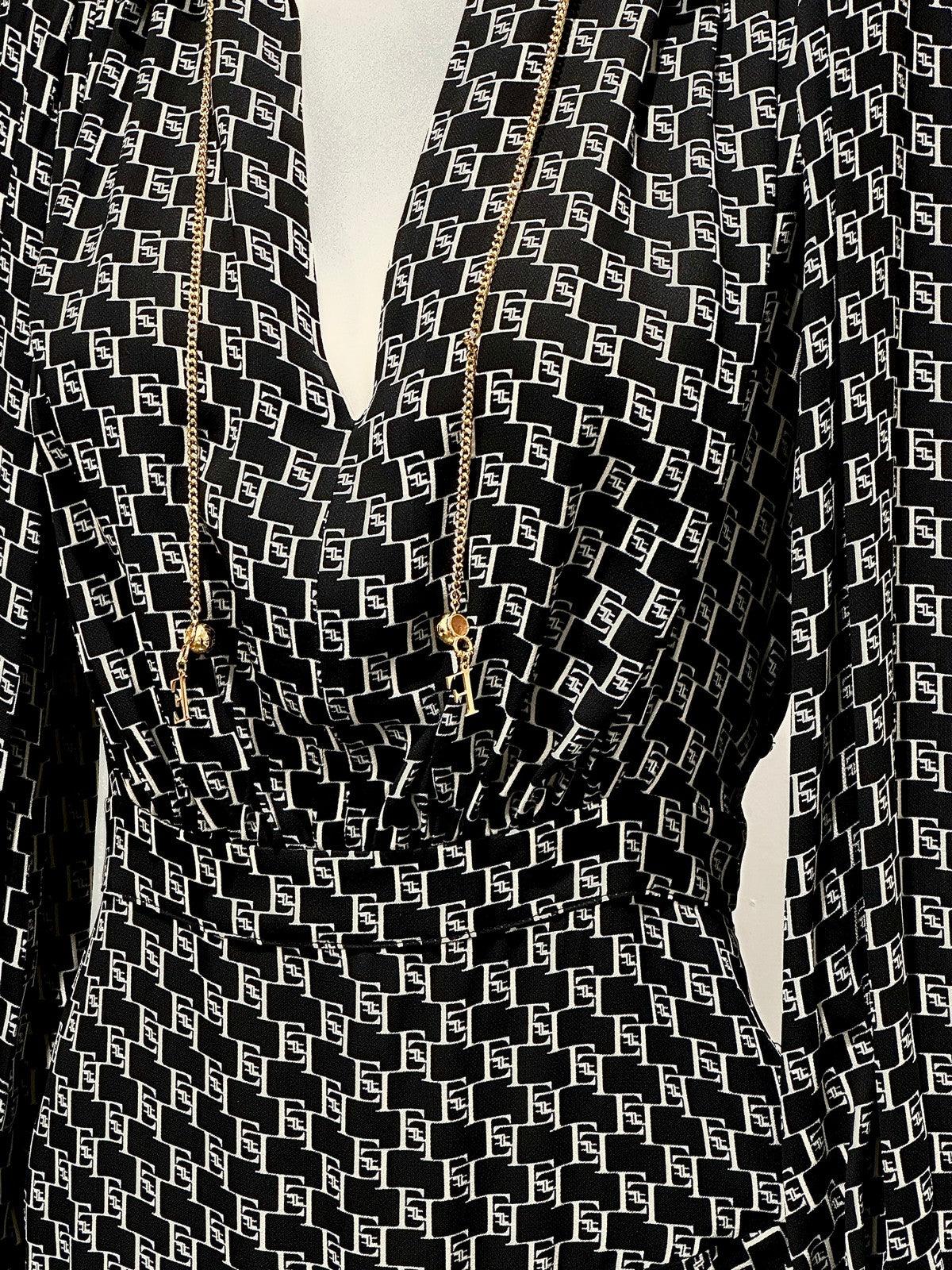 ELISABETTA FRANCHI Abito Donna ABS5341E2 685 Nero - Stilato