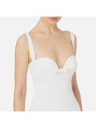 ELISABETTA FRANCHI Abito Donna AB65542E2 360 Avorio - Stilato