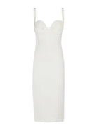 ELISABETTA FRANCHI Abito Donna AB65542E2 360 Avorio - Stilato