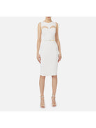 ELISABETTA FRANCHI Abito Donna AB60742E2 360 Avorio - Stilato