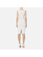 ELISABETTA FRANCHI Abito Donna AB60742E2 360 Avorio - Stilato