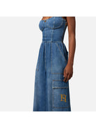 ELISABETTA FRANCHI Tuta Donna TJ29D41E2 104 Blu - Stilato