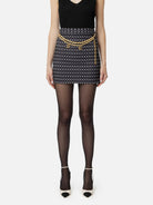 Elisabetta Franchi Gonna Nero Donna GOS3646E2 685 - Stilato