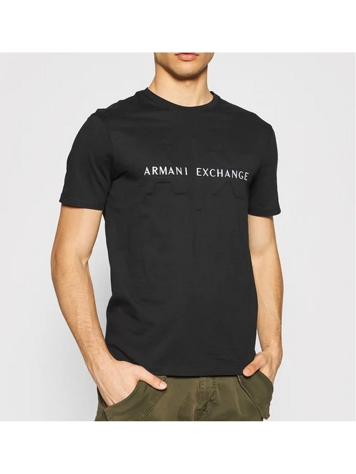 ARMANI EXCHANGE T-Shirt e Polo Uomo 6KZTBQ ZJV5Z 1200 Nero - Stilato