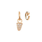 Alisei Pendente Donna Conetto Bombato Piccolo Bianco - P297 - Stilato