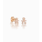 Orecchino Donna leBebè con Bimbo in Pave di Diamanti in Oro Rosa - lbb331 - Stilato