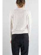 K-WAY Maglione Donna CLARISSE WOOL MERINO BOUCLE K8133RW ARQ Beige - Stilato