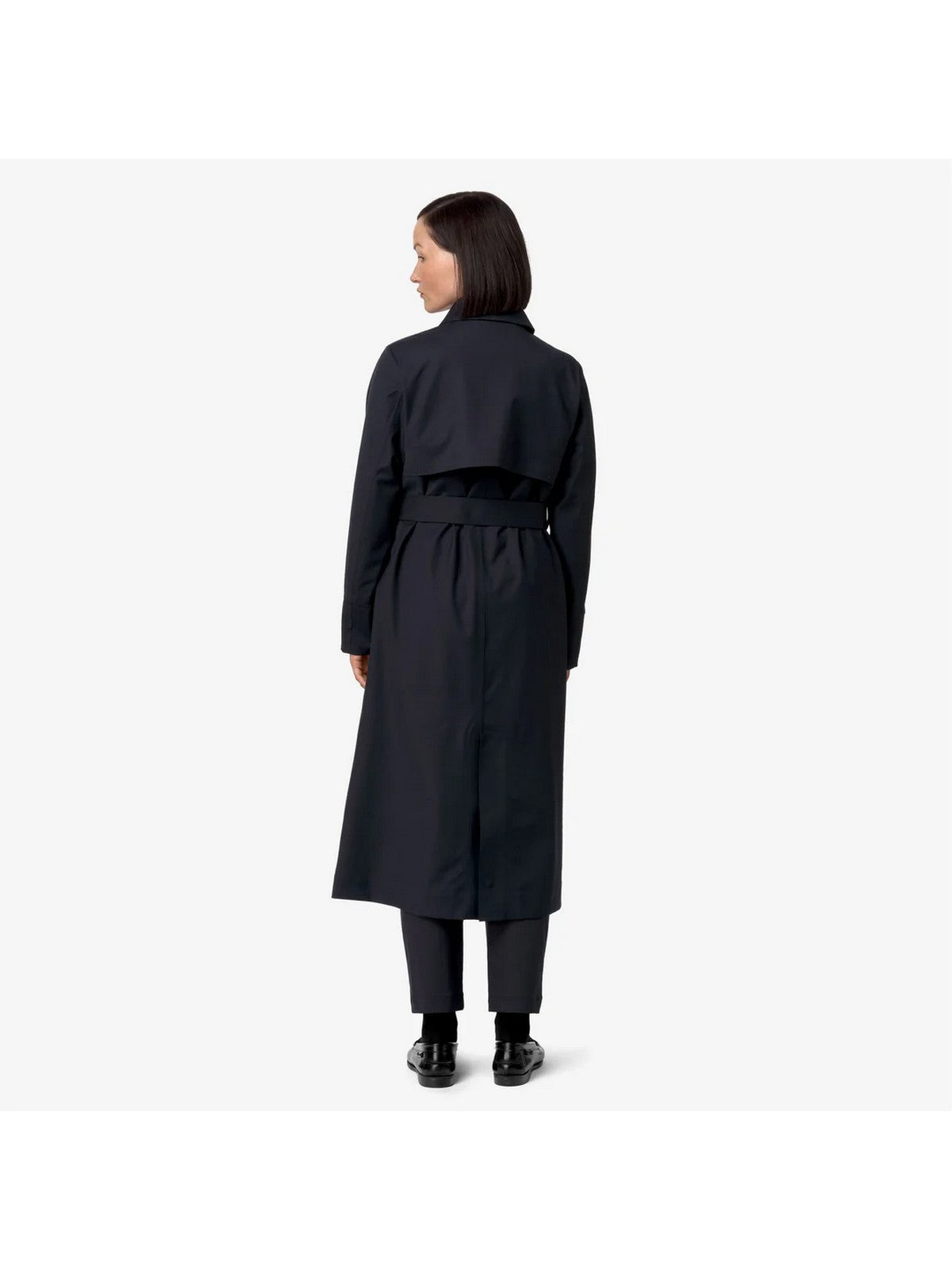 K-WAY Trench Donna JESEL TECH WOOL BLEND K51365W AR0 Blu - Stilato