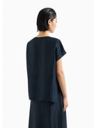 EMPORIO ARMANI Top Donna E3NK1D F9912 927 Blu - Stilato